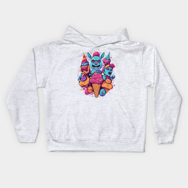 FNAF Fierce Animatronics Tee Kids Hoodie by ABART BY ALEXST 